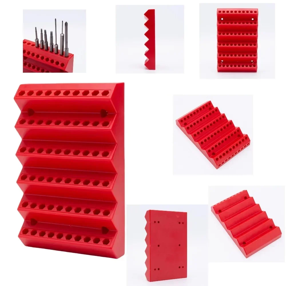Imagem -03 - Caixa de Armazenamento de Fresa de 70 Espaços Braçadeira Sextavada de Torneira de Broca Rack de Colocação de Ferramenta Cnc Caixa de Acessórios de Chave de Fenda Hexagonal de de Polegada