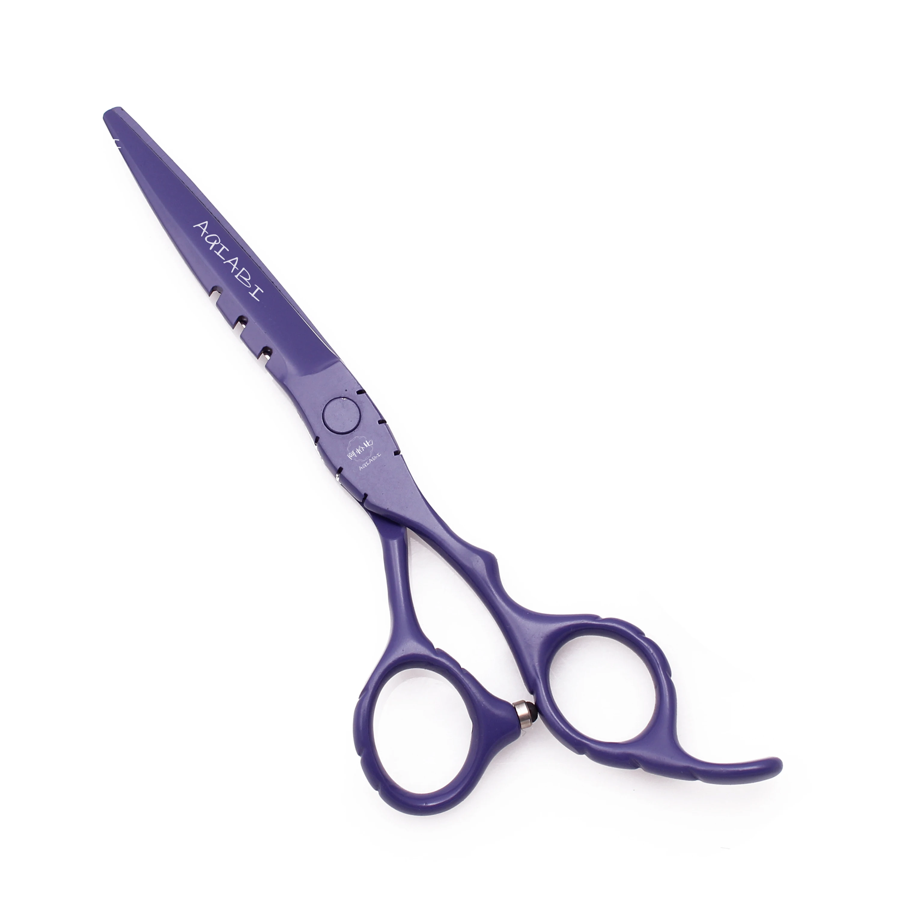 Professionelle Friseurschere 5,5" 6" AQIABI Japan Edelstahl Effilierschere Friseursalon Haarschneideschere Rot A1010 – Detail 13