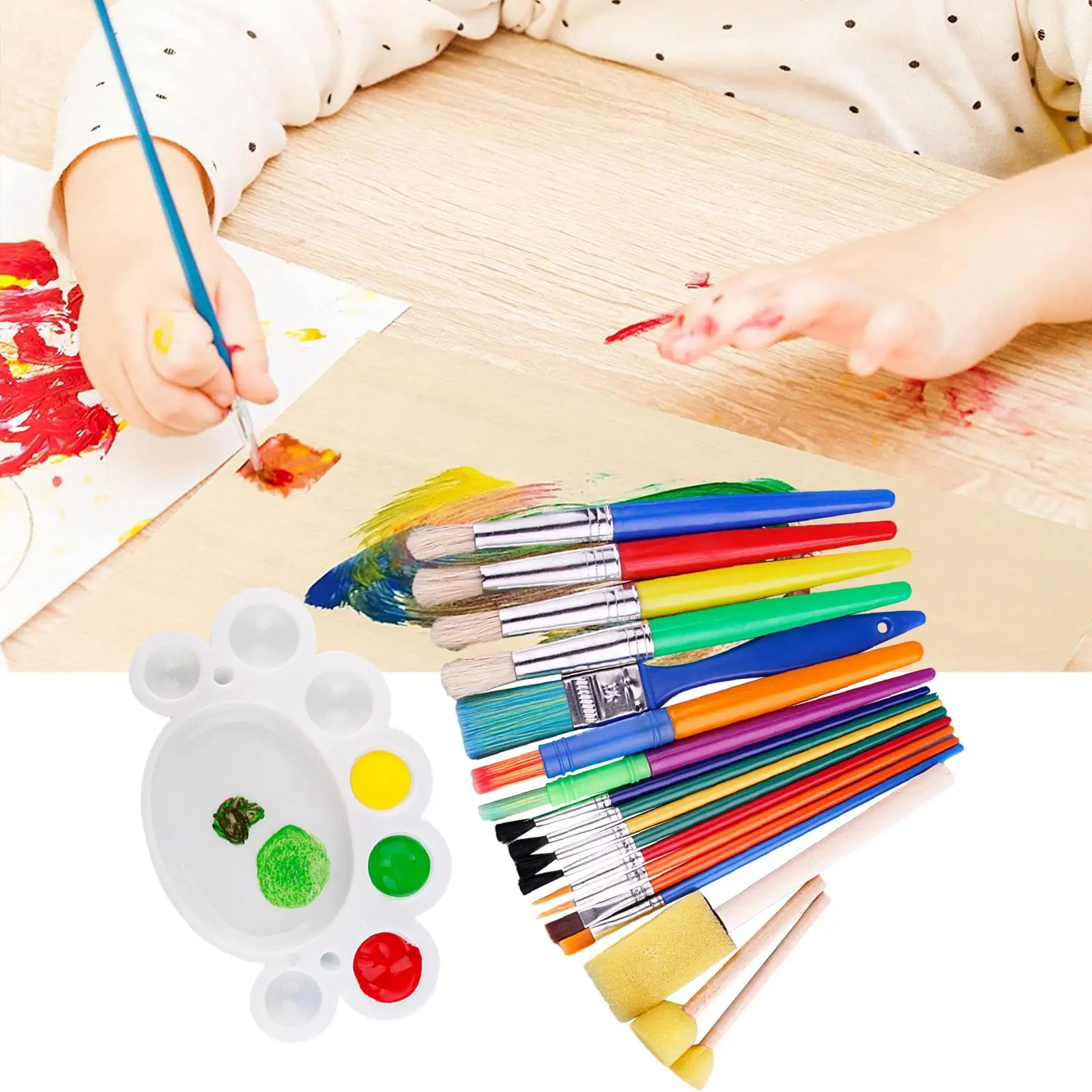 

19 Pieces Paint Brush Set Painting Brushes Watercolor Painting Kids Adults Crafting Tools Painting Brush Paintbrushes