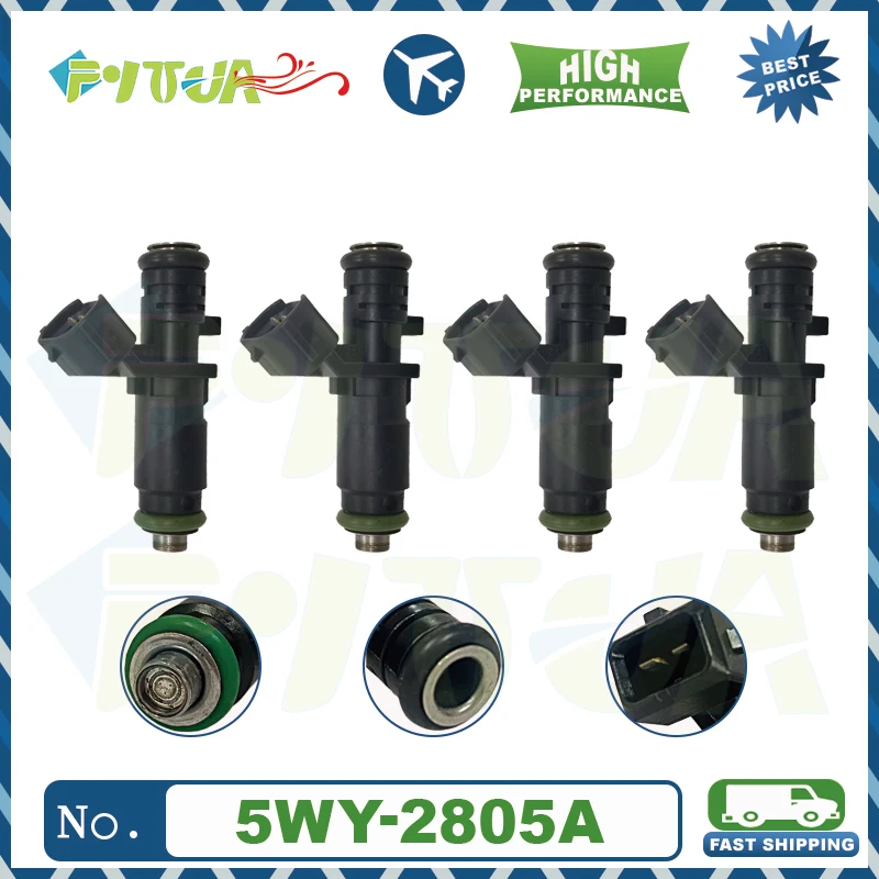 

4pcs Fuel injector 5WY-2805A For Pride Auto Parts CEV13-038 Gasoline Car Flow Matched Injection High Quality
