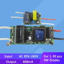 AC 85V-265V Constant Current Power Supply LED Driver for 1-30X3W 600mA Diode LED Flood light Lamp