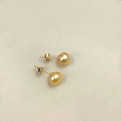 Natural Freshwater Pearl Stud Earrings Real 925 Sterling Silver High Quality Pearl Earring