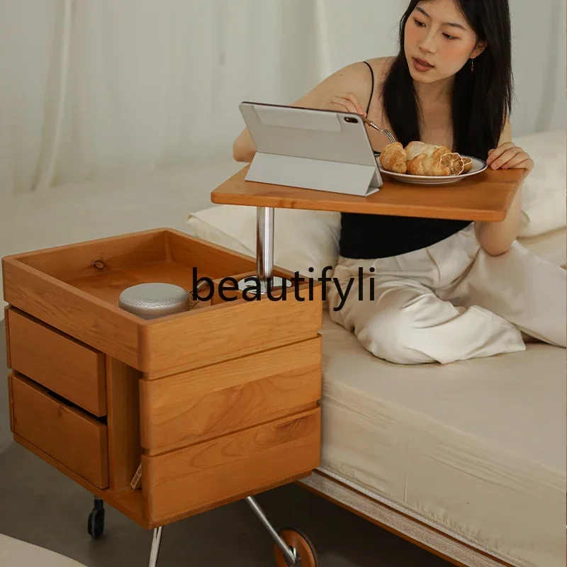 

SS Mobile side cabinet, sofa side table, movable living room entrance bedside table, creative