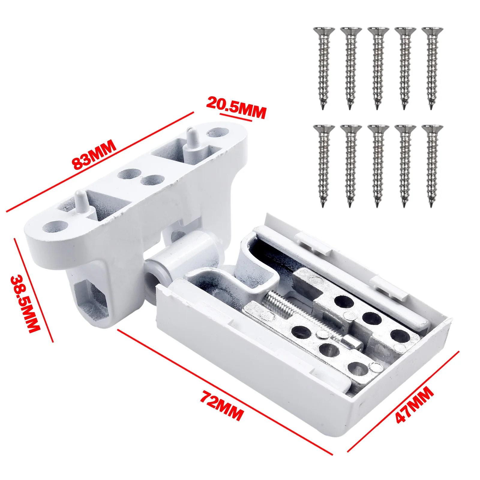 1PC Door Flag Hinge Door Hinge PVC French Doors Left Right Upvc Door Hinges White Door Window Hinge Hardware view 4