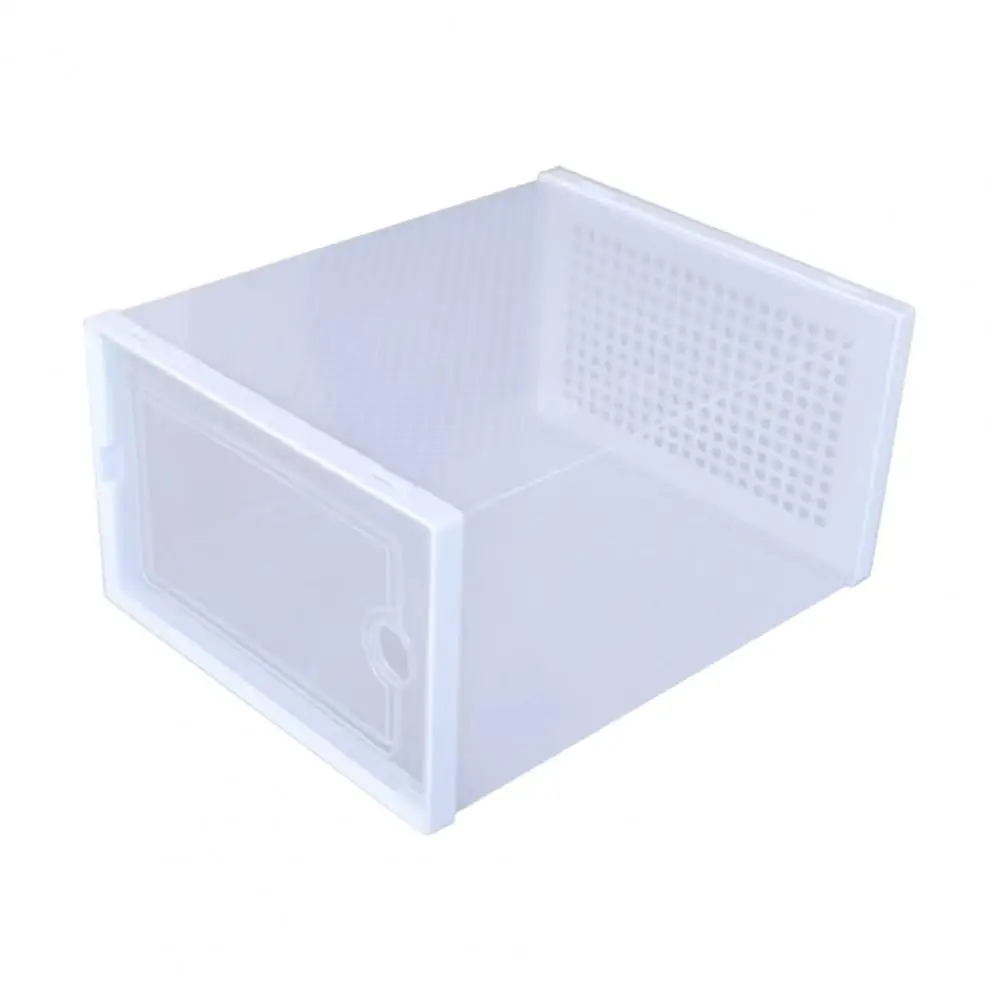 Shoes Organizer Thicken Shoe Storage Box Internal Ventilation Multi-layer Superposition Transparent Shoe Box Saving Space