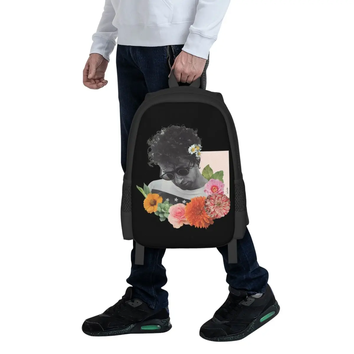 

Gustavo Cerati Music Student Backpack School Bag Hiking Travel Daypack for Boys Girls Fashion Bookbag Shoulder Bags