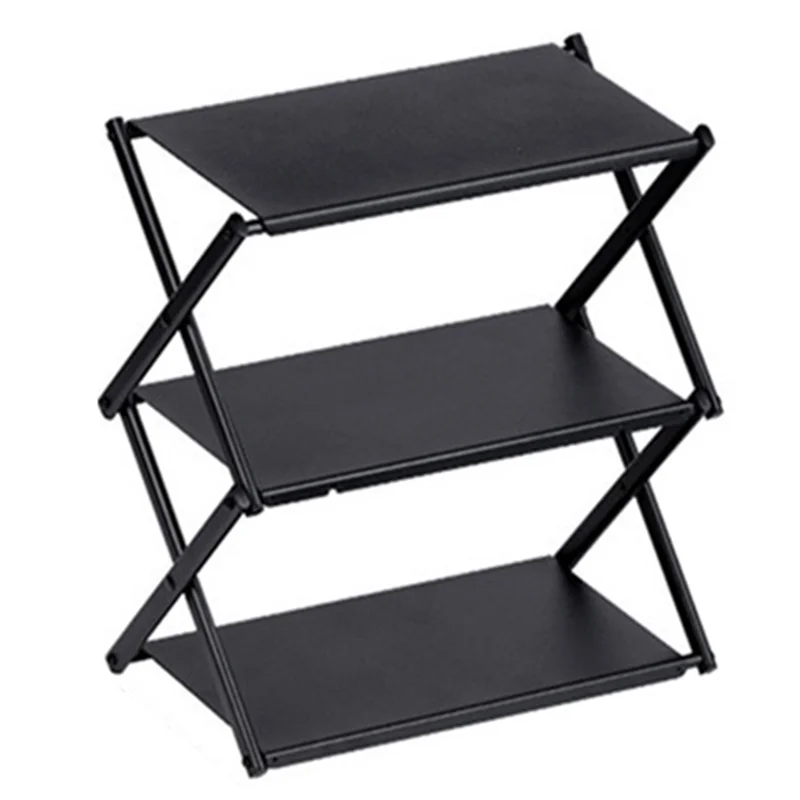

B72A Outdoor Camping Tabletop Storage Rack Multi-Layer Folding Storage Rack Portable Multi-Function Camping Picnic Table