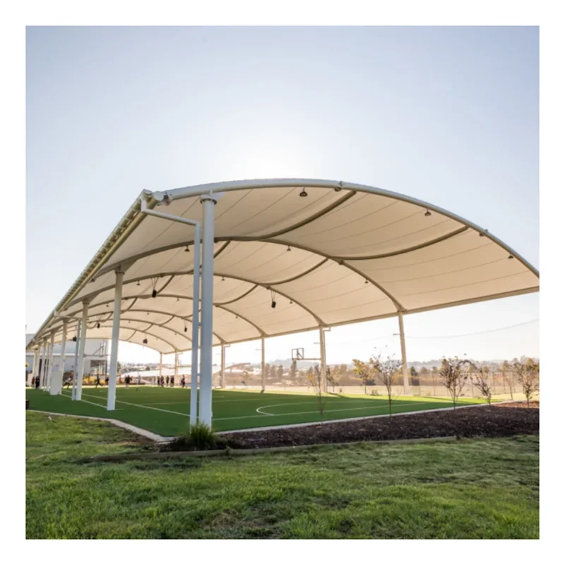 

【From China】High Quality PTFE Architectural Membrane Advanced Tensile Shades Awning Fabric PTFE Coated Building Fabrics Canopy R