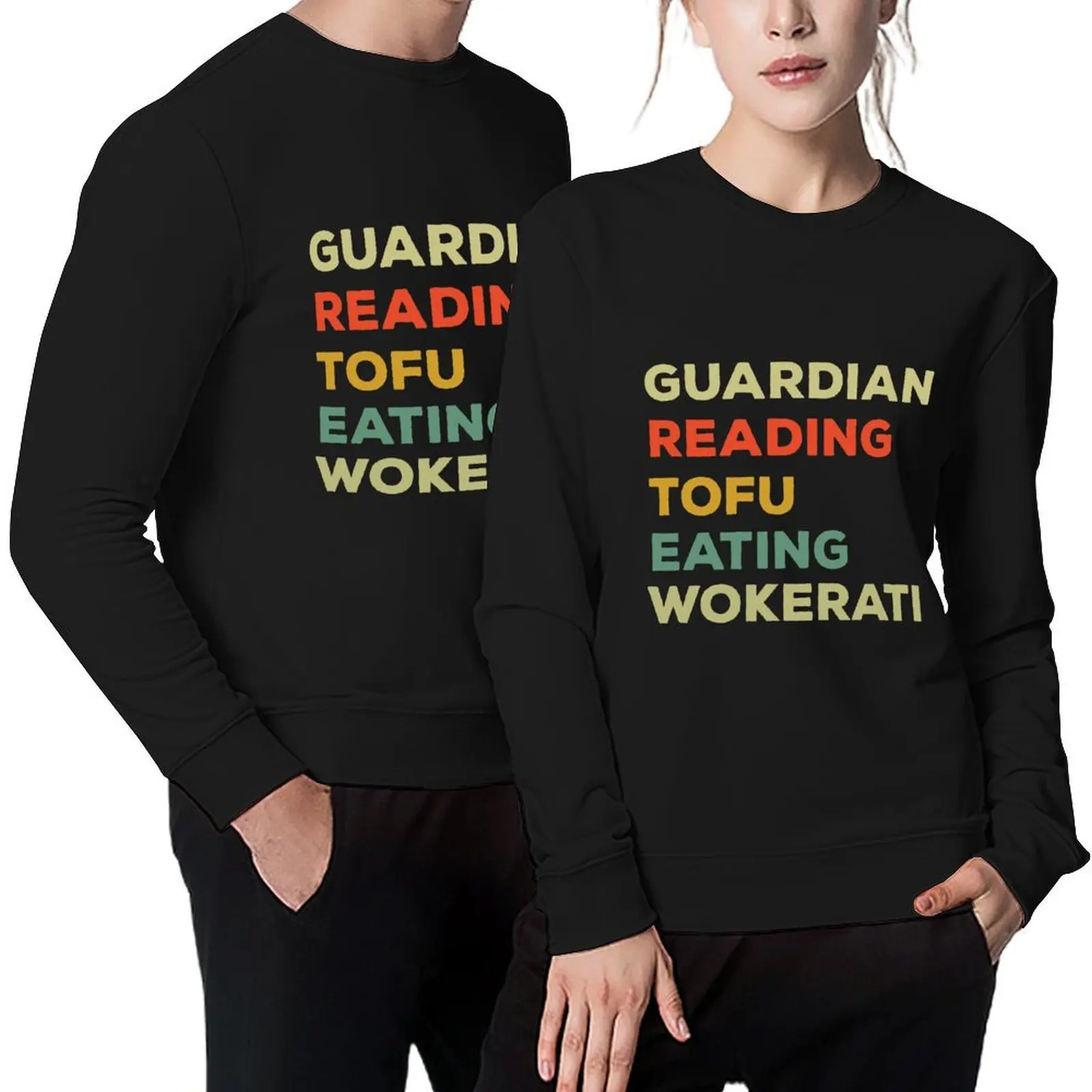 

Guardian Reading Tofu Eating Wokerati Pullover korean style clothes anime clothes autumn jacket men tracksuits pullover