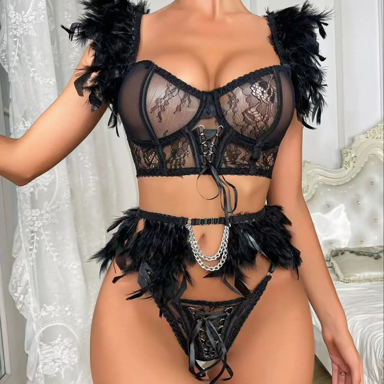 ECTOOKO Lingerie Lingerie Sexy Set