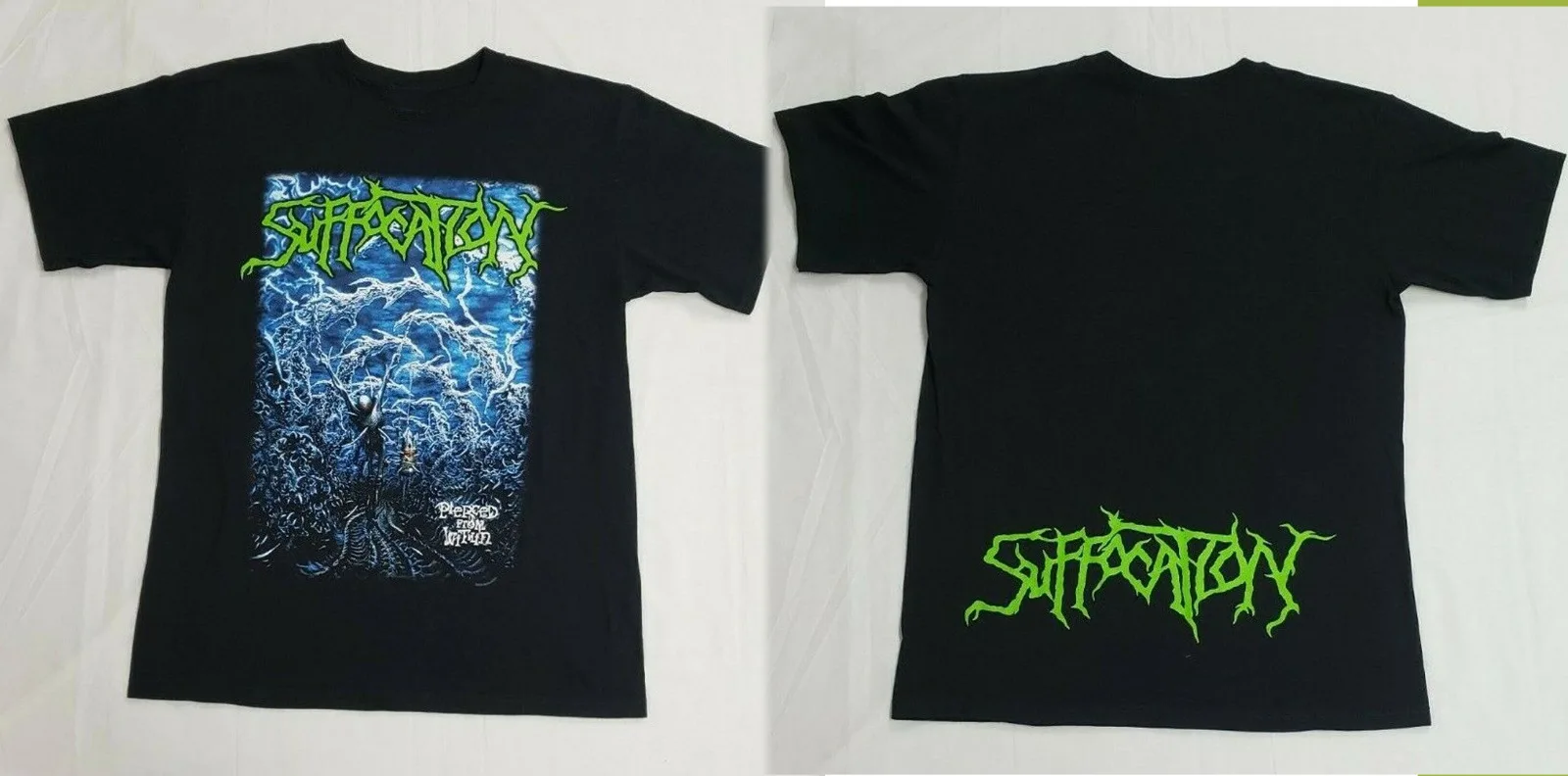 Suffocation Pierced From Within T-shirt 2 Side BLack All Size ACC1