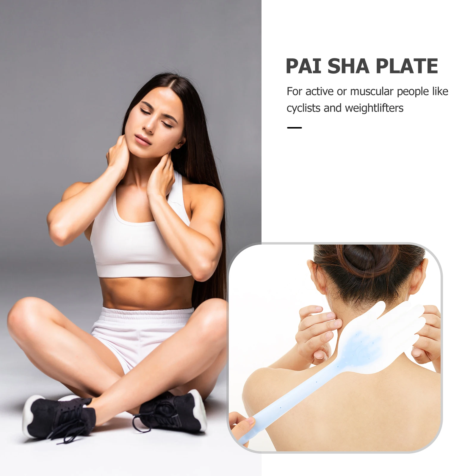 

Silicone Board Body Massage Tool Back Stick Health Paddle Massager Sore Muscles Neck Shoulders Legs Feet Portable Travel