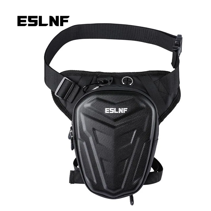 ESLNF-حقيبة جانبية للساق للدراجات النارية ، قشرة صلبة مضادة للماء ، حقائب خصر غير رسمية خارجية ، حقيبة هيب بوم للدراجات النارية ، إيفا