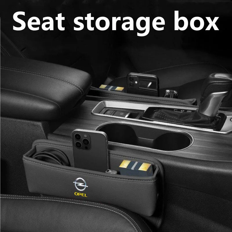 Multifunction Car Seat Gap Organizer Seat Crevice Slot Storage Box for Opel OPC LINE Astra Insignia Corsa Mokka Vectra Zafira