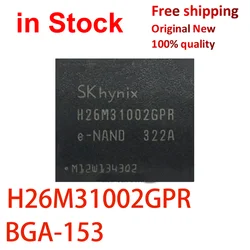 (1 piece)100% New H26M31002GPR  H26M31002 BGA153 4G EMMC MEMORY IC CHIP