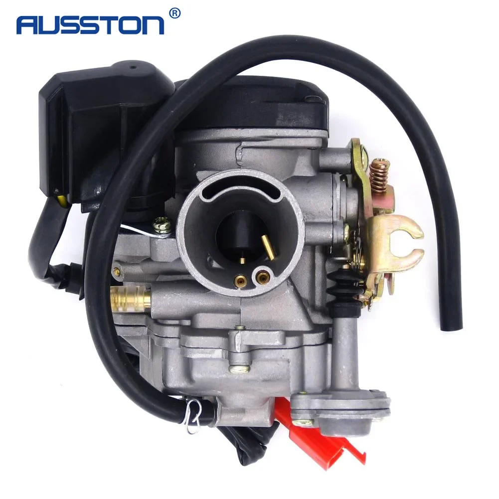 49cc Scooter Carburetor GY6 Four Stroke with Jet Upgrades Carburetor for GY6 49cc 50cc 4 Stroke Engine Electric Choke Motorcycle