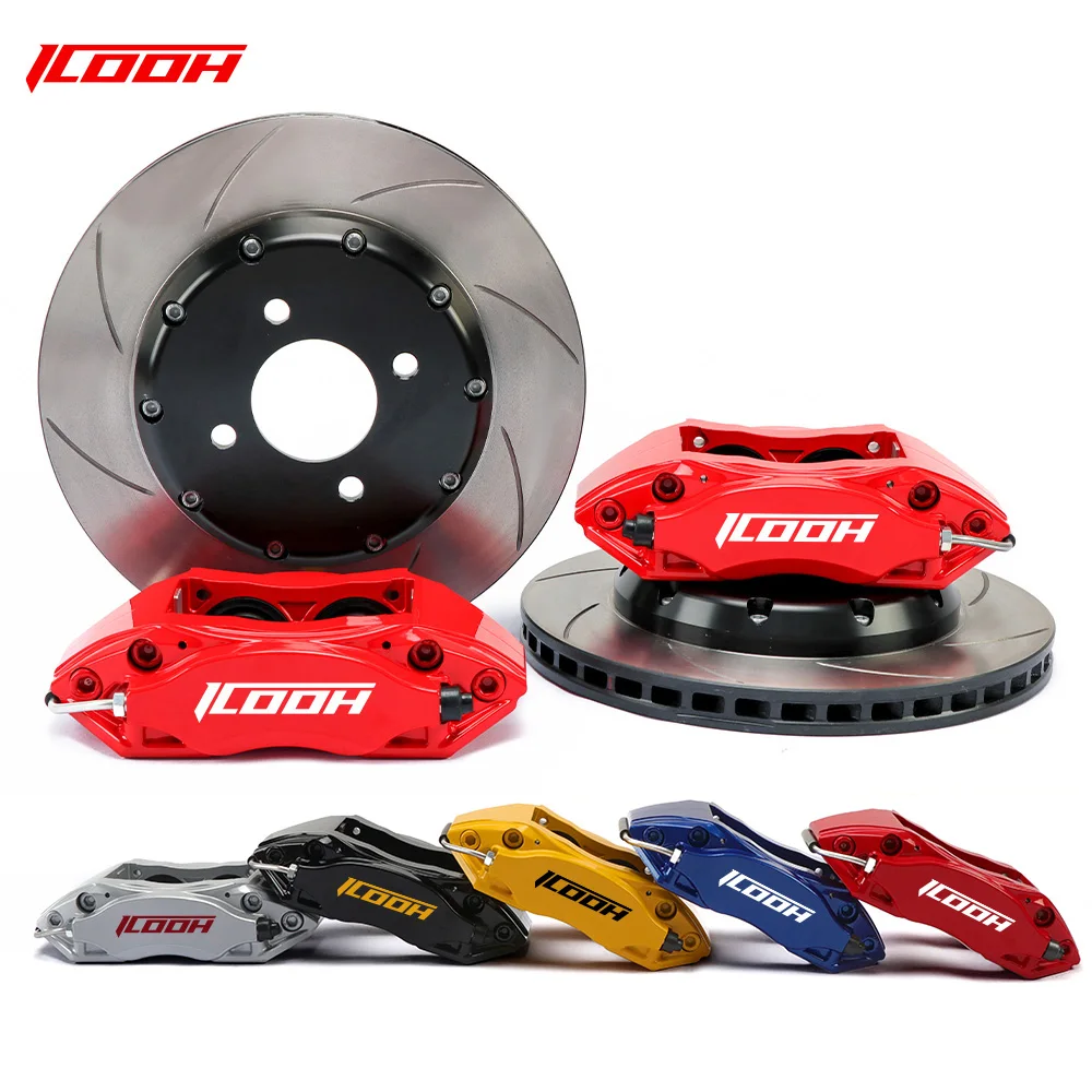 ICOOH HIgh Performance Upgrade Auto Brake Caliper with Curve Rotor Disk Kits  for Hyundai Santafe sonata