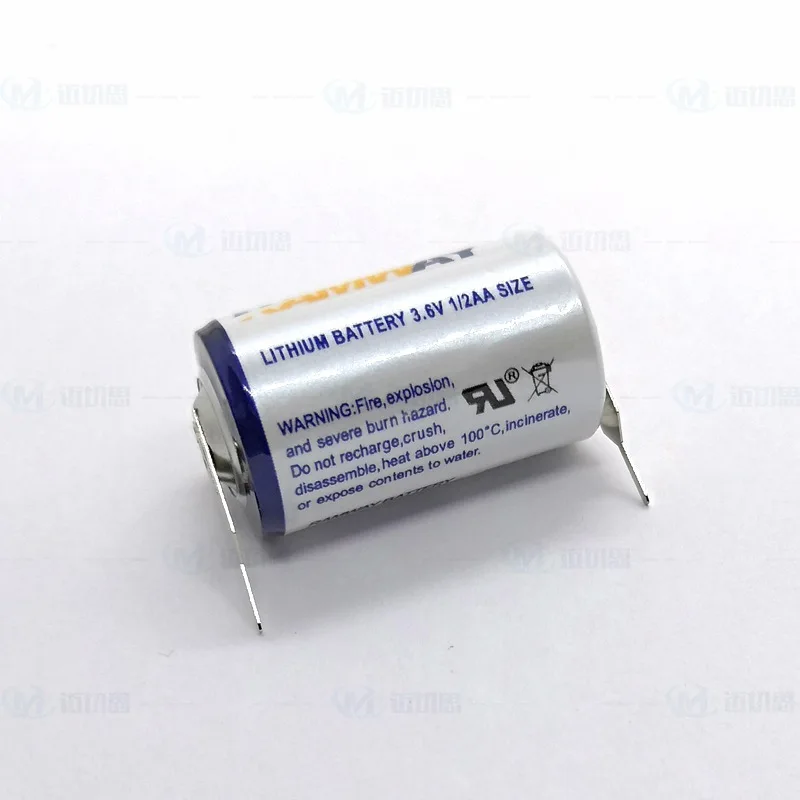 ER14250 dodatek pin 1200 mAh 3,6 V bateria litowa do płyty głównej PLC sterowania przemysłowego Electronic Toll Collection