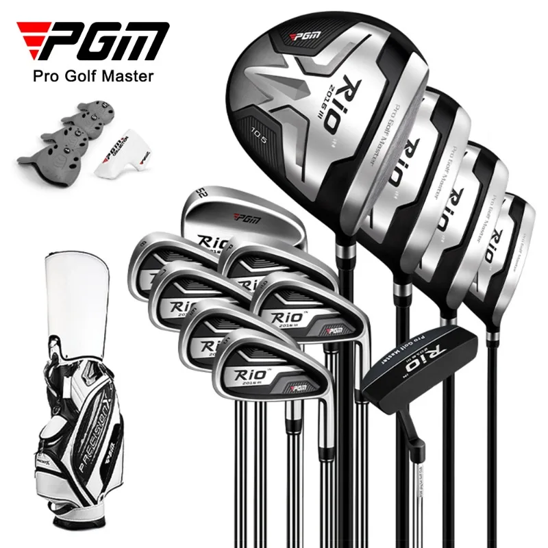 PGM Men's Golf Club Set 12 Clubs with Golf Bag Driver Fairway Woods Hybrid Irons Putter MTG040