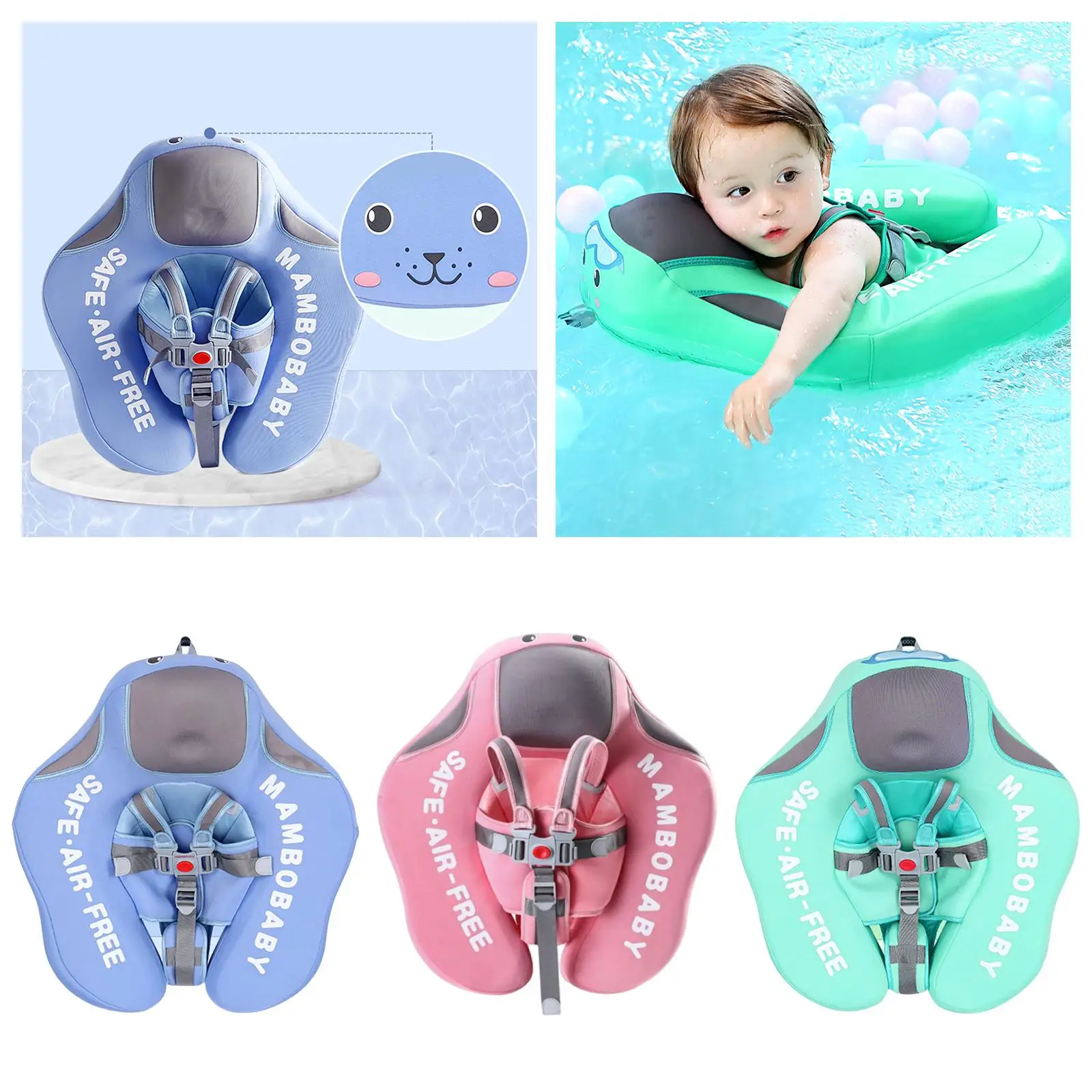 Non-Inflatable Swim S สระว่ายน้ําชายหาดของเล่นอุปกรณ์เสริมลอยของเล่นของเล่นความปลอดภัยสําหรับทารกเด็กวัยหัดเดินเด็กชายหญิงเด็กทารก