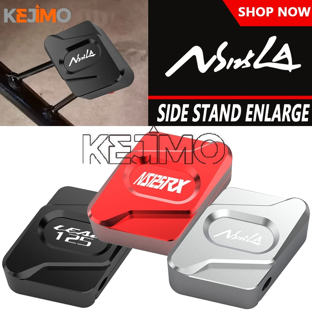 

FOR HONDA LEAD125 NS125RX NWF125 SCR125 2023 2024 2025 2026 Side Stand Support Kick Stand Foot Extender Enlarger Pad Motorcycle
