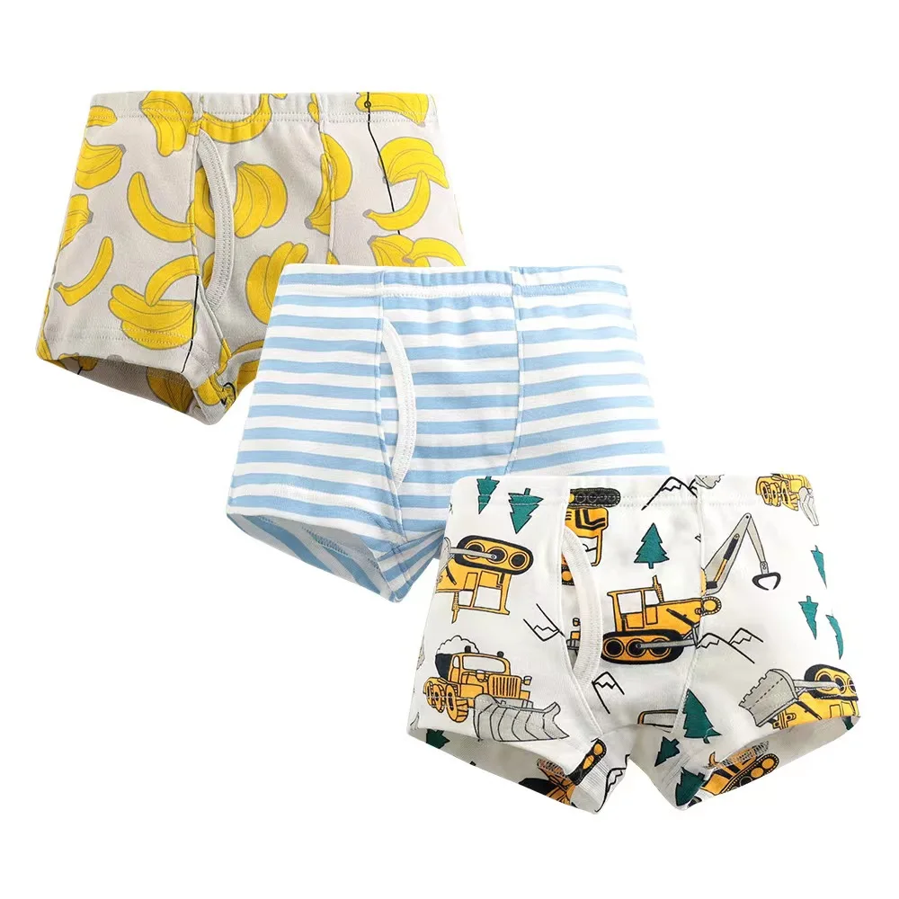 3pcs/set Baby Boys Underwear High quality 100% cotton Panties Kids Short Briefs Children Underpants 2-12Y