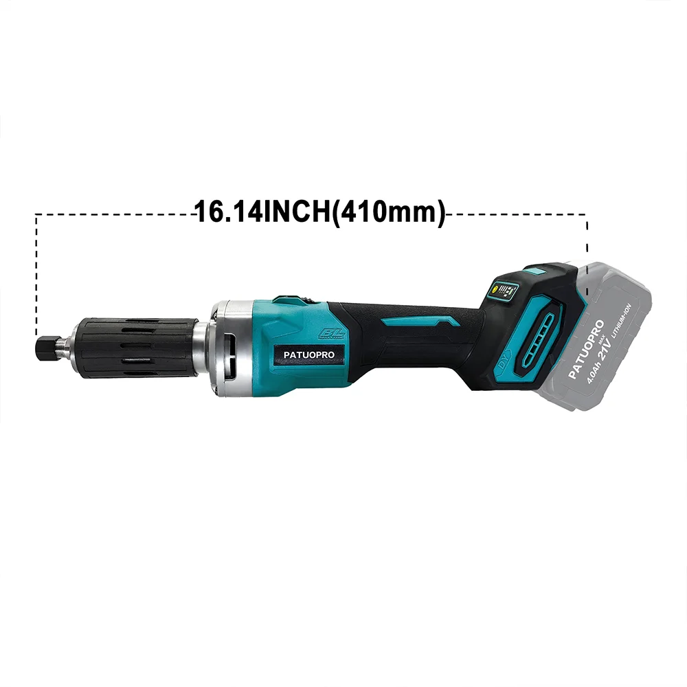 18V 6Mm Borstelloze Elektrische Matrijs Grinder Draadloze Gravure Variabele Snelheid Elektrisch Gereedschap Voor Makita 18V Batterij (Geen Batterij)