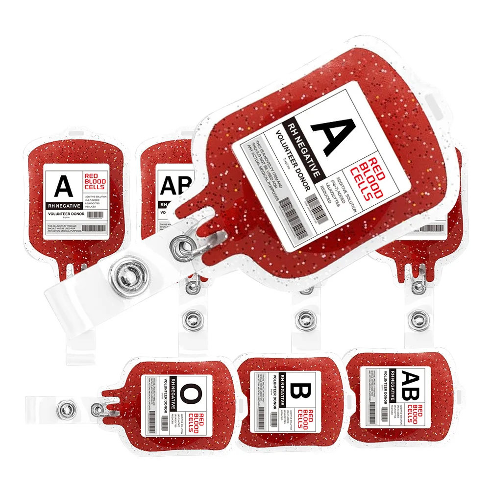 

4pcs Badge Reel For Nurses Retractable Id Card Holder Medical Work Badge Clip Nursing Student Accessories