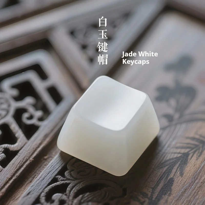 imitacao-de-teclas-com-tema-de-jade-branco-oem-de-alta-transparencia-eixo-cereja-personalizacao-personalizada-material-de-resina-furo-do-eixo-cruzado