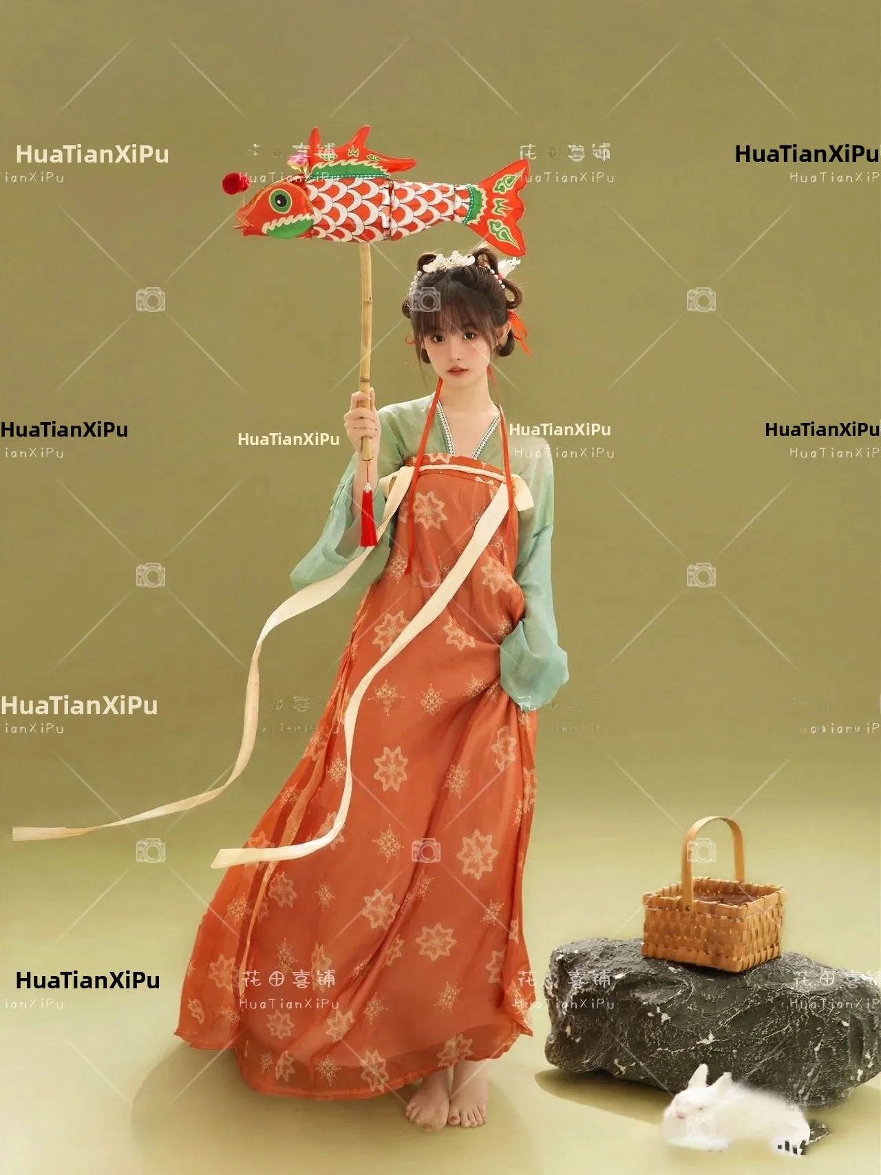 

Traditional Tang Dynasty Costume Photography Theme Fashionable Elegant Small Studio Photography Costume Women's Clothing