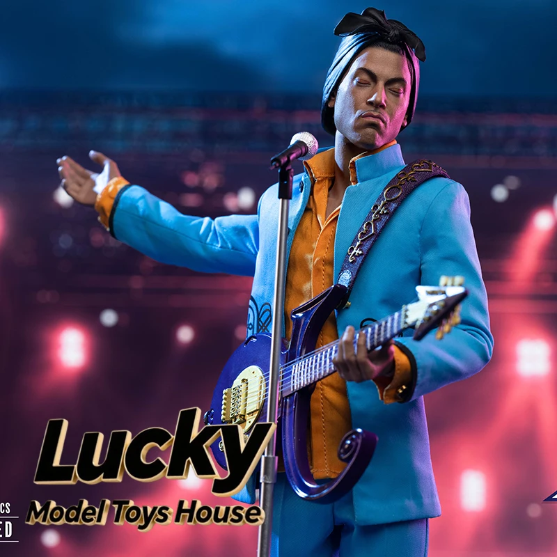 SOOSOOTOYS 1/6 록 가수 프린스 2.0 수트 의상 액션 피규어 SST-081 미니 기타 모델 장식품 12인치 남성 군인 모델