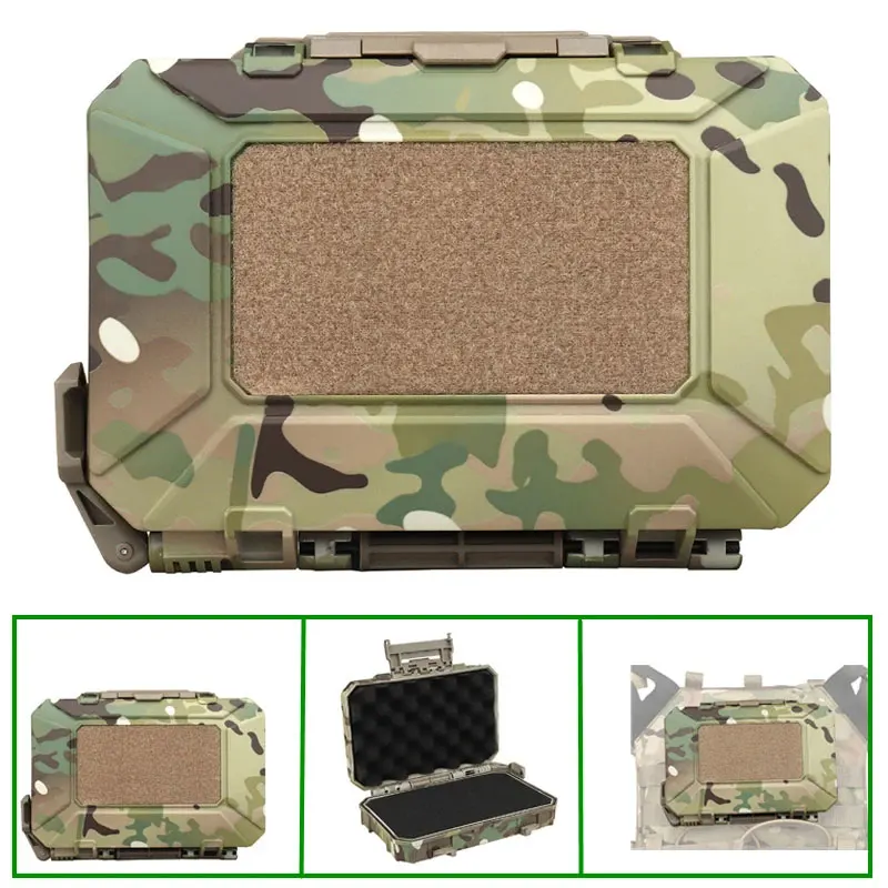 Tactical Waterproof Case Impact Resistance Protective Gear Cases with Double Sponge Shockproof Lockable Equipment Molle Box