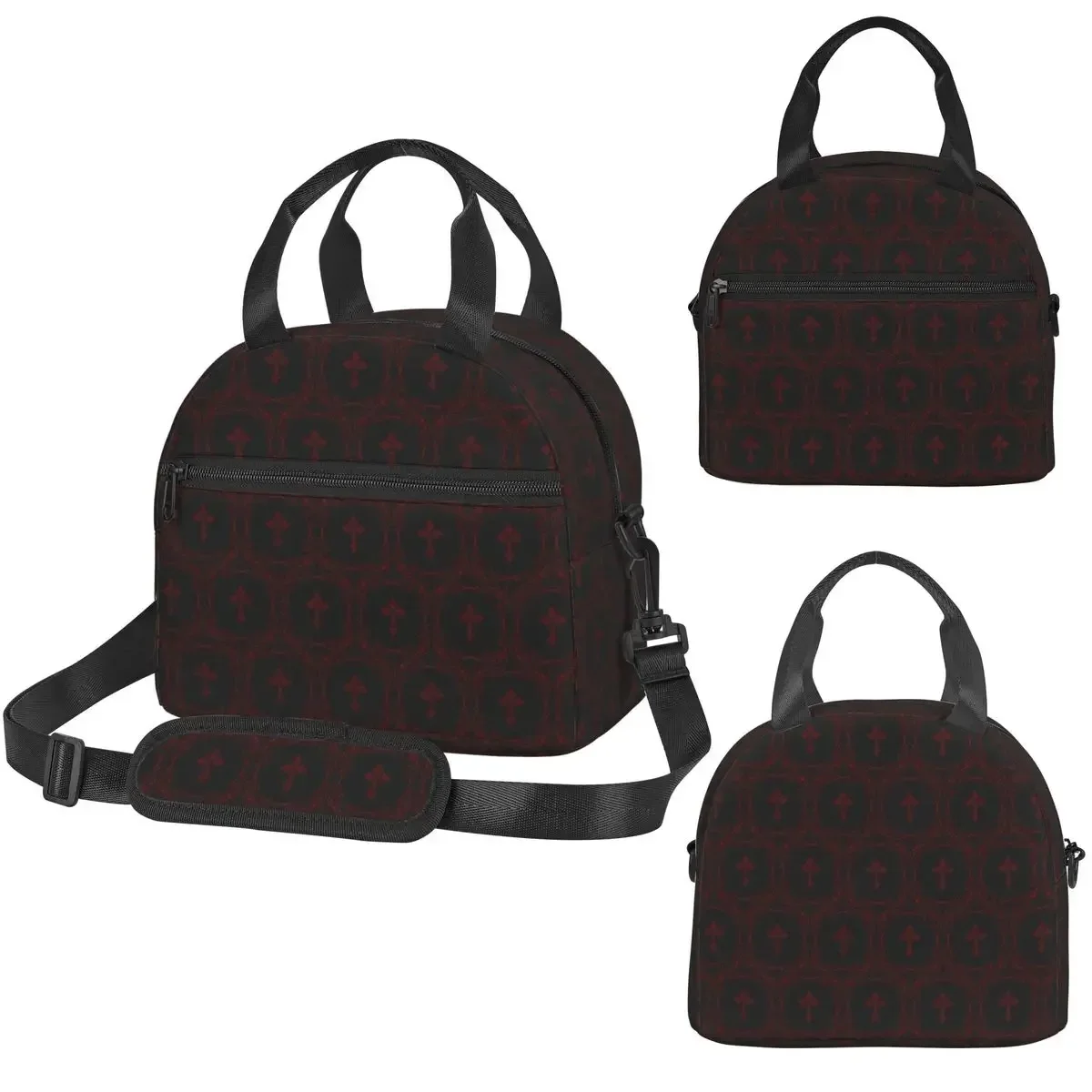 Gothic Vampire Halloween Haunted Mansion Insulated Lunch Bag for Kids School Cooler Thermal Box Tote Portable Lunch Boxes