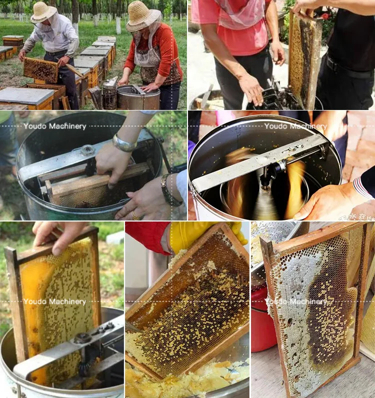 Shaking Machine for Bee Keeping PlantElectric  2-72  Frames  Honey Extractor Machine Beeswax Shake