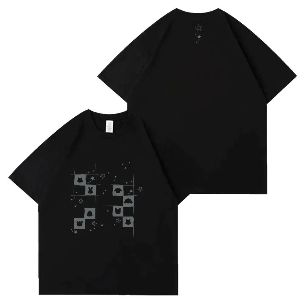 Kpop ATEEZ - [ANITEEZ POP-UP [ANITEEZ IN DEJAVU] MD] T-Shirt 100% Cotton TShirts Loose Short Sleeve Top
