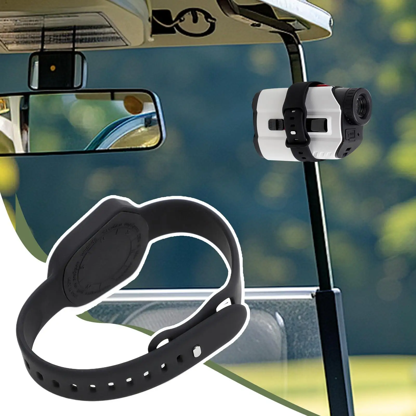 حامل مكتشف المدى، شريط تخزين محدد المدى للجولف، حامل اختبار المسافة خفيف الوزن لمدى الممارسة الداخلية للطورة الخارجية