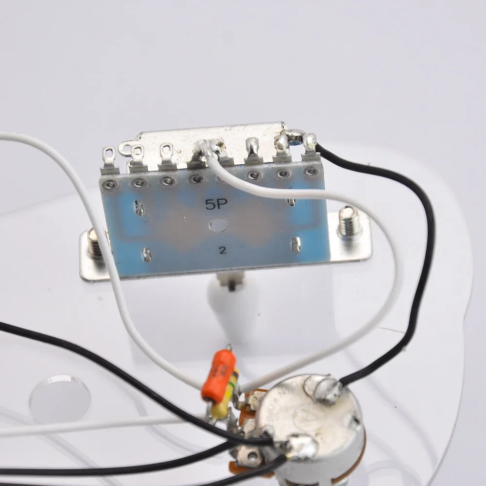 Harness Kabel Gitar Elektrik Alpha 500K Pots+5-Way Alpha Switch +Epi Jack HSH Pickup Dengan pot push pull