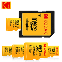 NEW KODAK Micro SD 256GB Memory Card UP TO 100MB/s C10 U3 32GB 64GB 128GB TF Card 4K HD For USB Card Reader Adapter Microsd