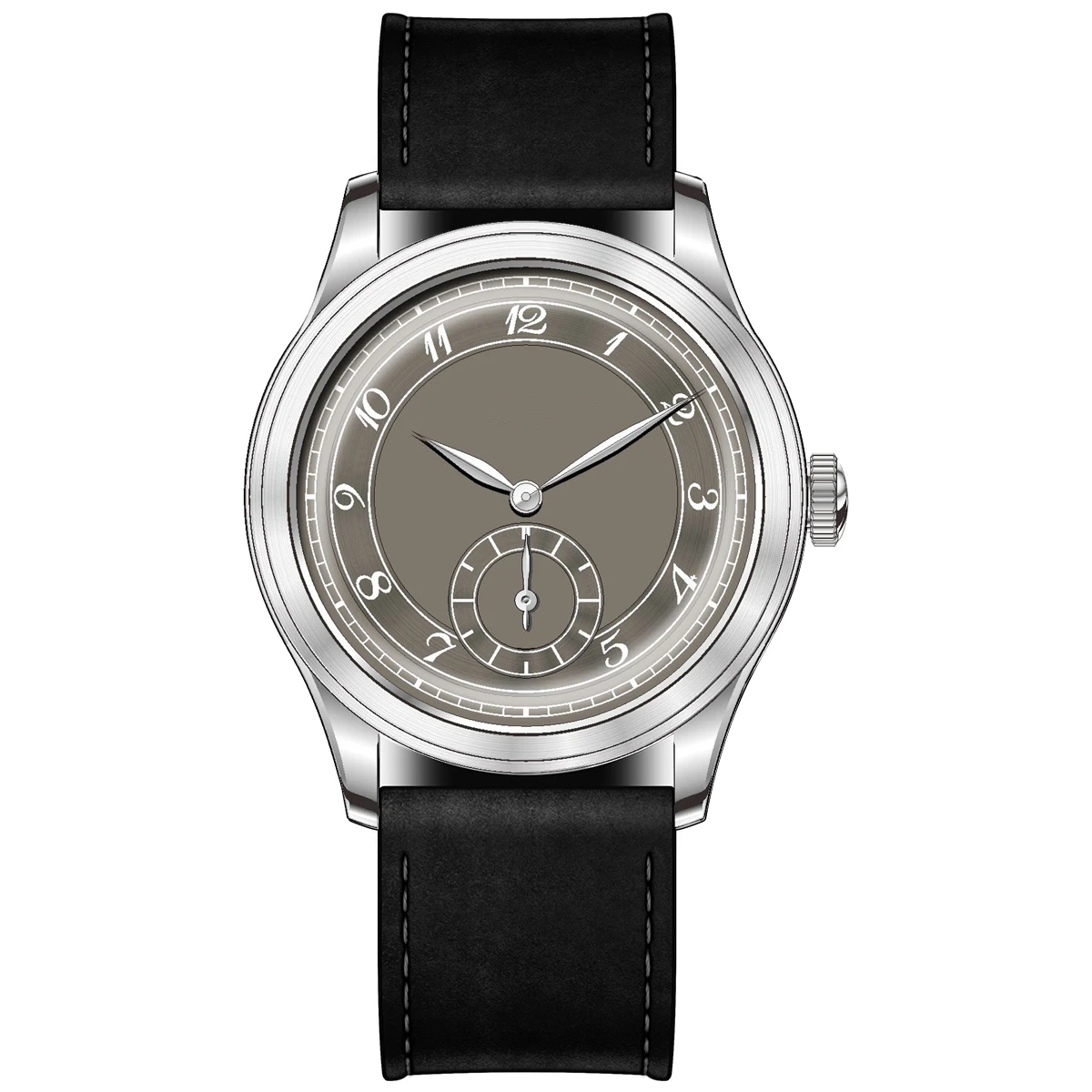 NIEUWE PIERRE PHILIPPE Veld Horloge Zwart Emaille Wijzerplaat Retro Pijl Pilot Horloge Mannen Mechanische Handmatige Hand Wind Horloge ST17