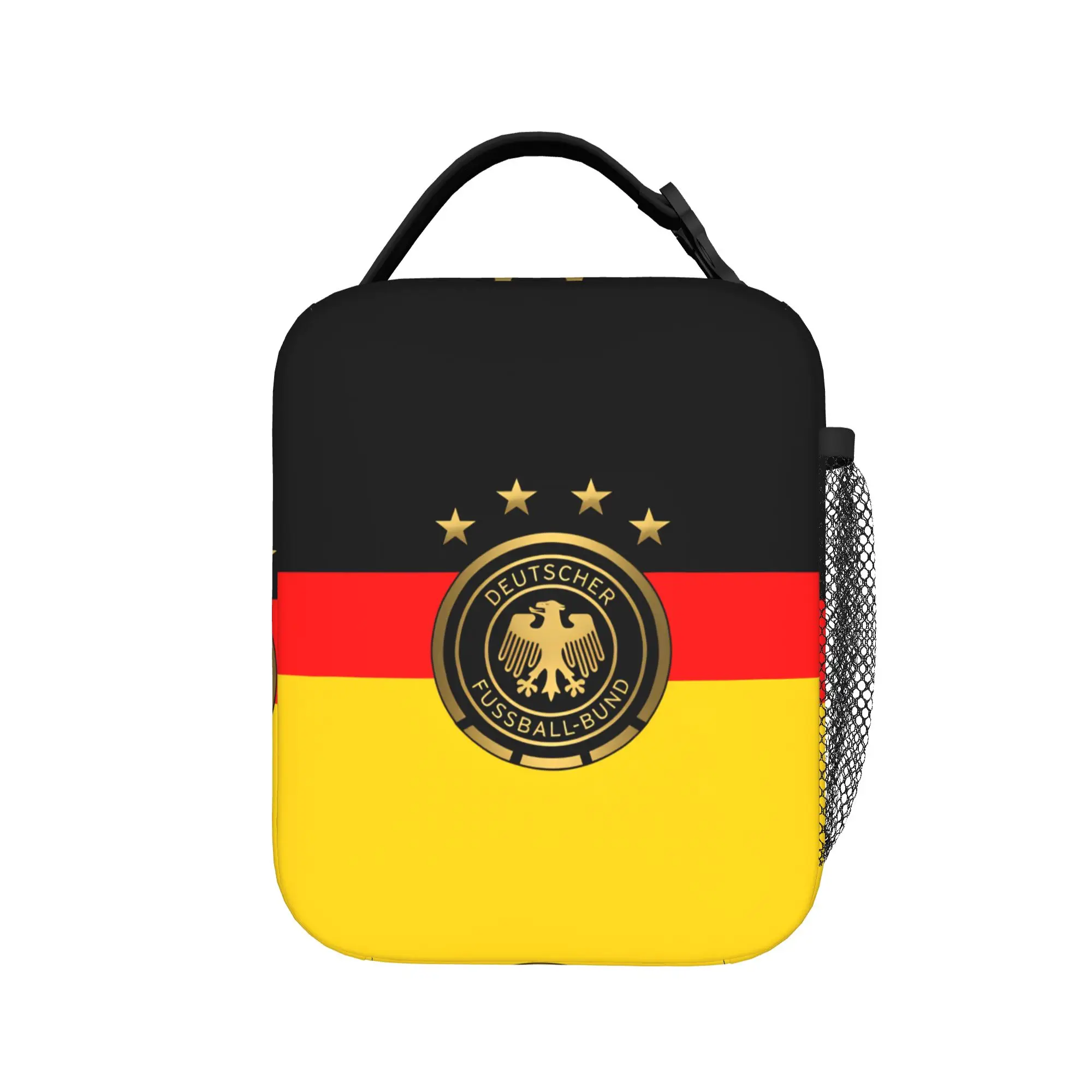 German Federal Eagle Shield Flag Lunch Bag  Office Lunch Box For Child Aesthetic Print Tote Food Bags Oxford Cooler Bag