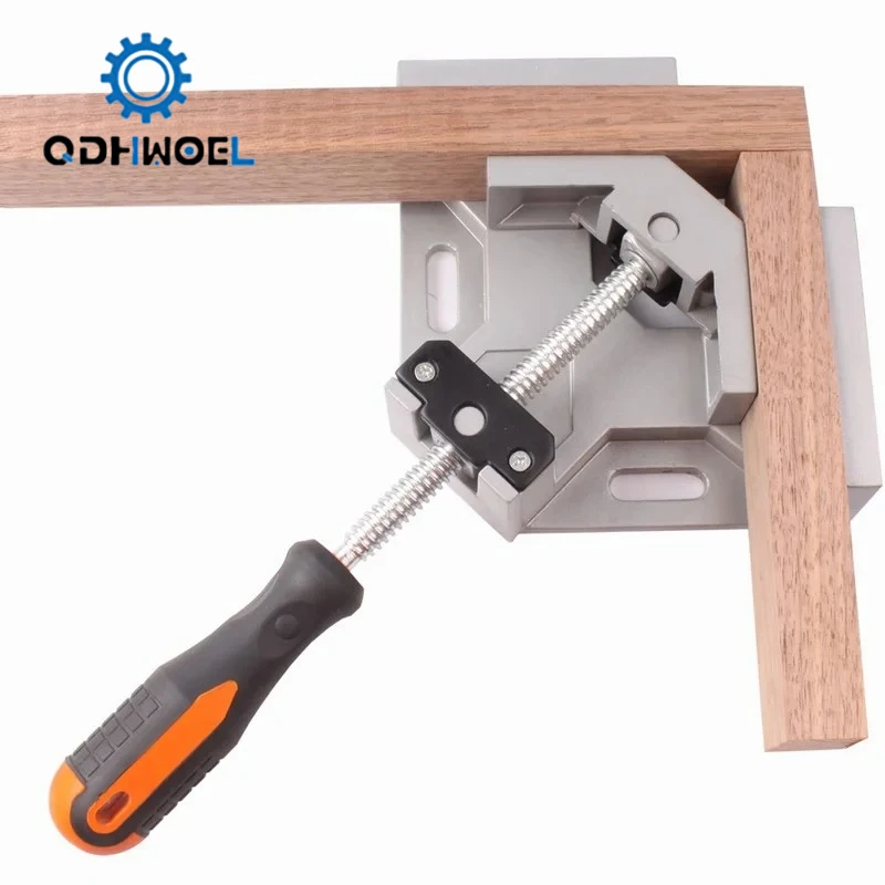 qdhwoel-90-度直角クランプ調整可能なアルミニウム合金木工用額縁万力