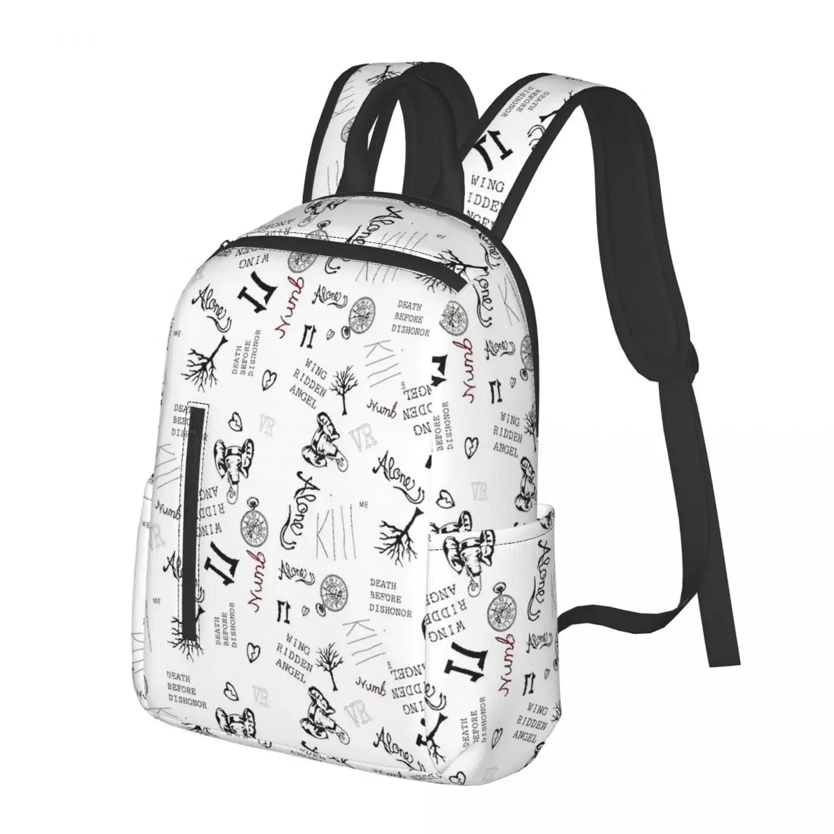 

XXXTentacion Tattoos Wallpaper Backpack Student Backpack School Bag for Boys Girls Fashion Bookbag Shoulder Bags