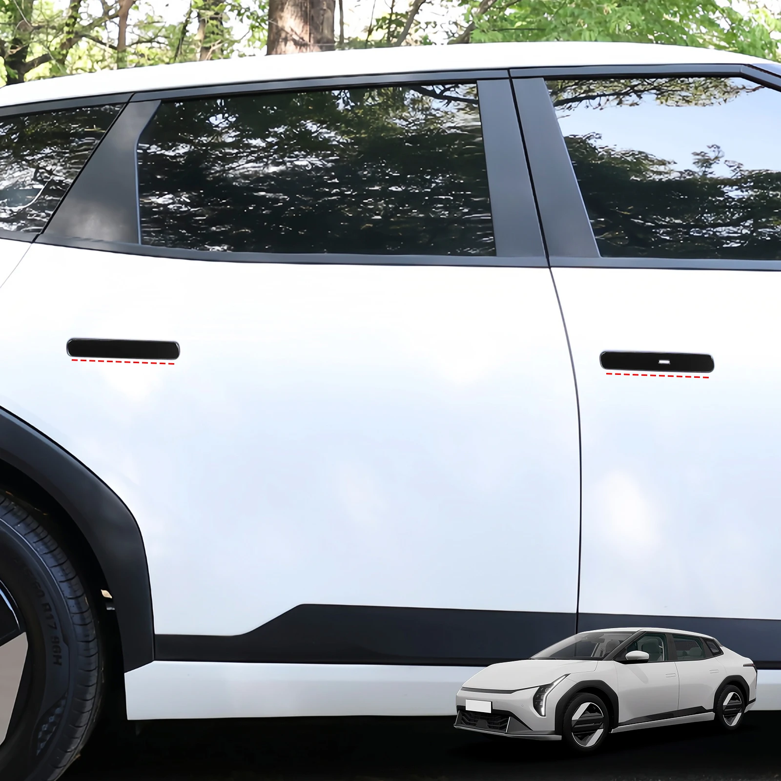 

For Kia EV4 2025-2026 ABS Door Handle Cover Car Exterior Accessories Auto Styling Protection Trim