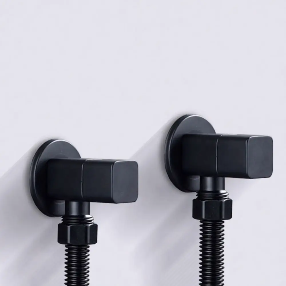 Modern Black Stainless Steel Decorative Cap For Shower Valve Pipe Wall Hole Trim Escutcheon Bathroom Plumbing Hardware