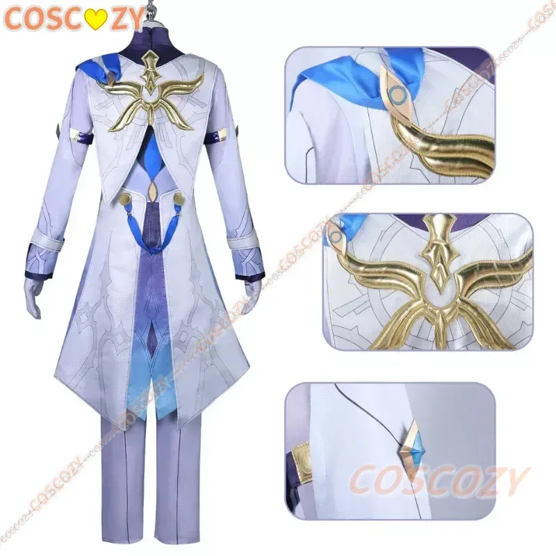 Kostum Cosplay qq681Sunday Honkai Star Rail Sunday Oak Family Set Lengkap Wig Halloween Seragam Game Pria