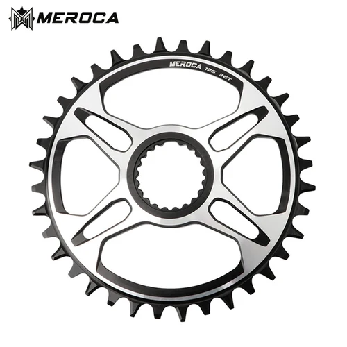 Plato MEROCA 0mm Offset MTB rueda de cadena de bicicleta ancha y estrecha para Deore Xt M7100 M8100 M9100 para platillos SHIMANO 12S