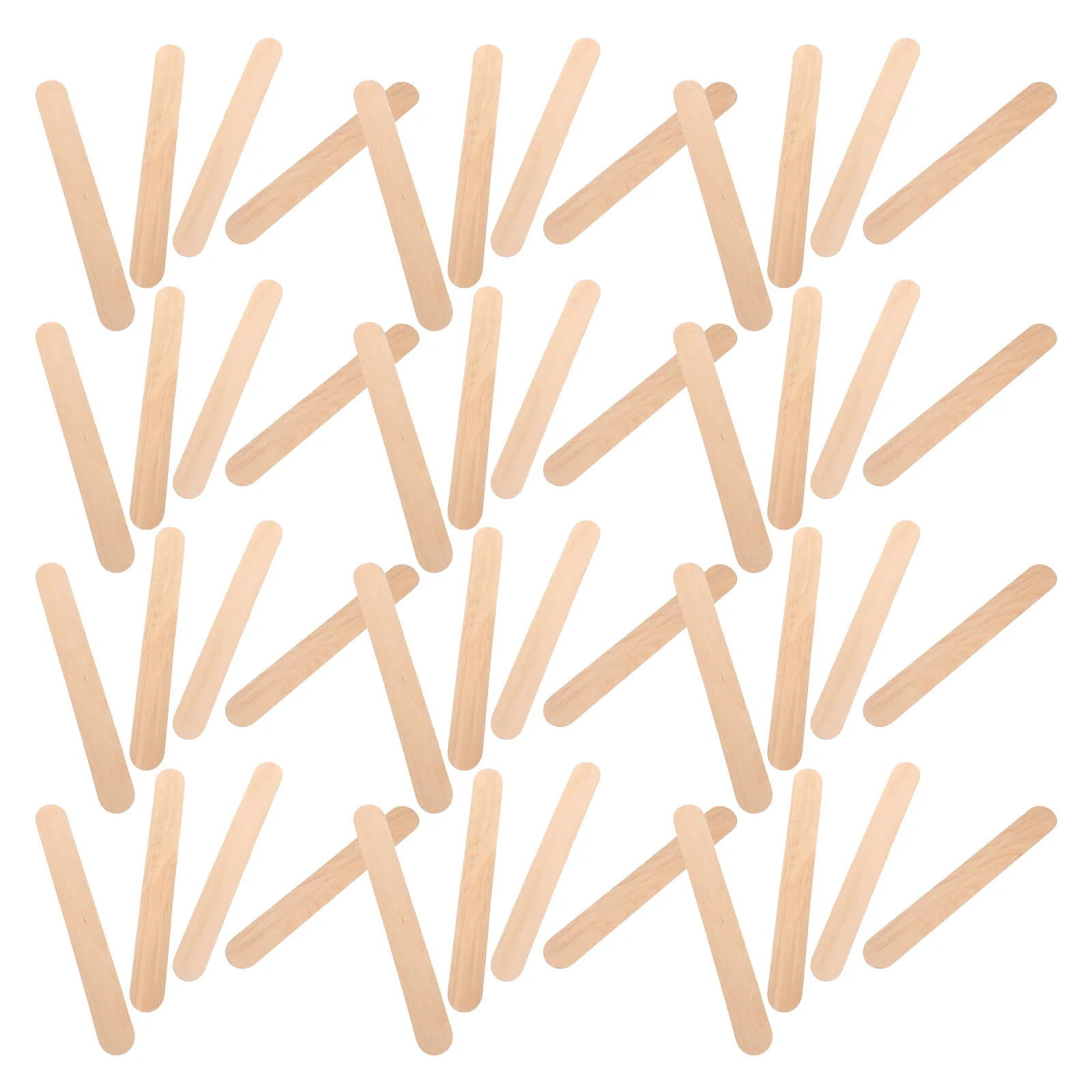 

50Pcs Wood Craft Sticks DIY Ice Cream Popsicle Sticks Blank Design Social Media Shareable Homemade Treats
