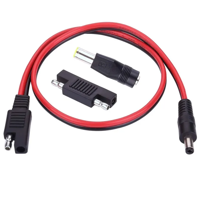 12AWG 2FT DC Male To SAE Plug Wire Reversible Polarity With DC8mm Connector For Automotive Solar Use