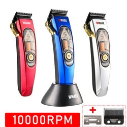 2024 New WMARK NG-9004 Professional men's hair clipper is replaceable in three colors using a magnetic body cover at 10000 RPM