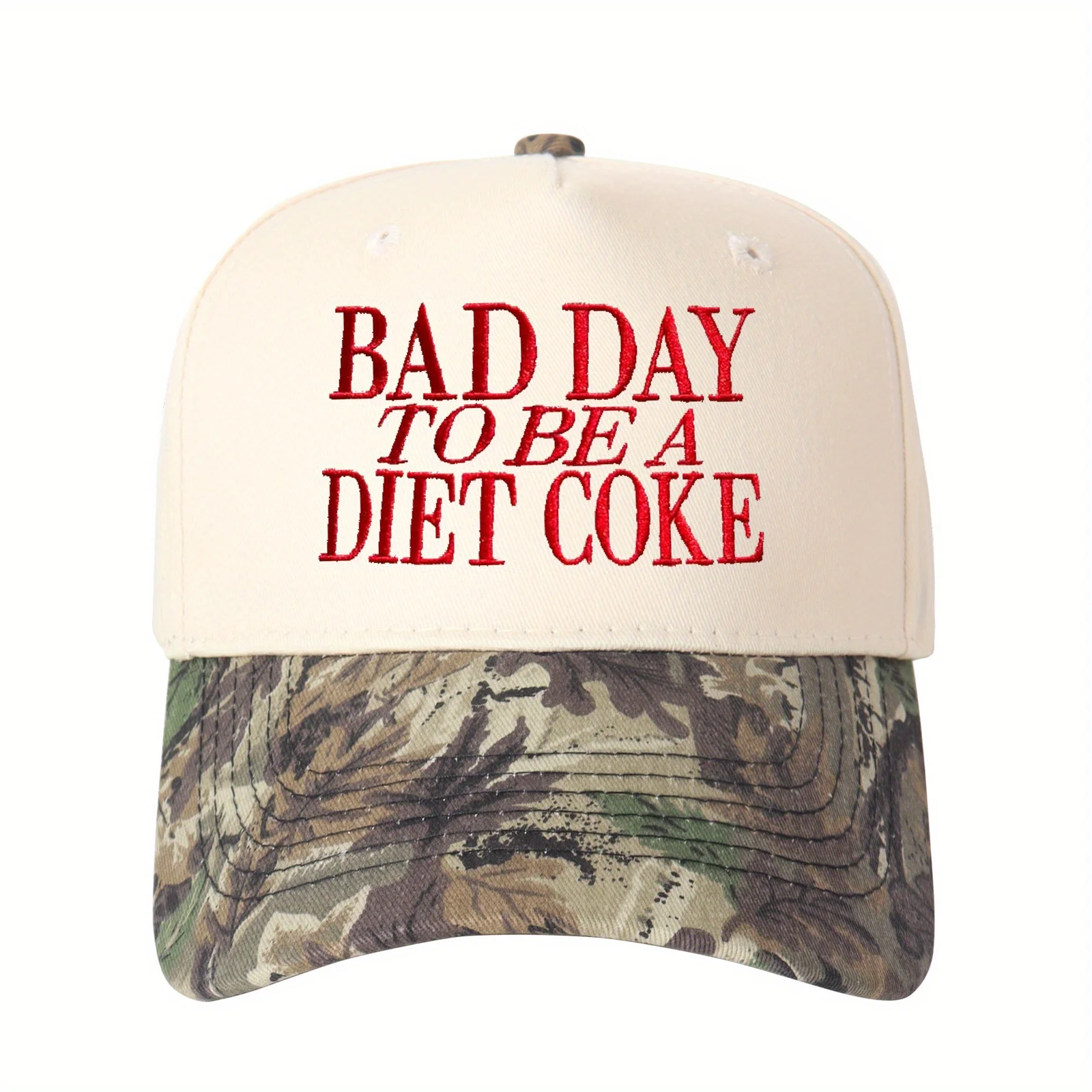 

Bad Day to Be A Hotdog/Diet Coke Embroidered Trucker Hat Adjustable Snapback, Lightweight Novelty Baseball Cap for Men & Wom